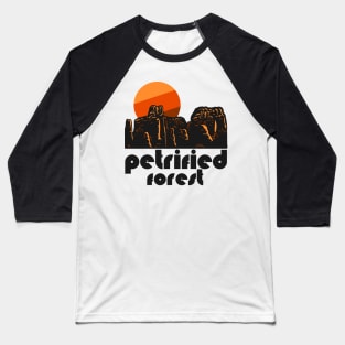 Retro Petrified Forest ))(( Tourist Souvenir National Park Design Baseball T-Shirt